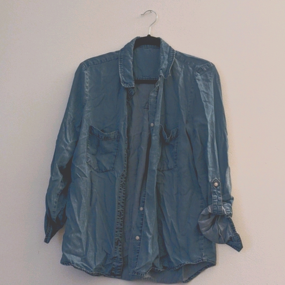 Blue chambray shirt